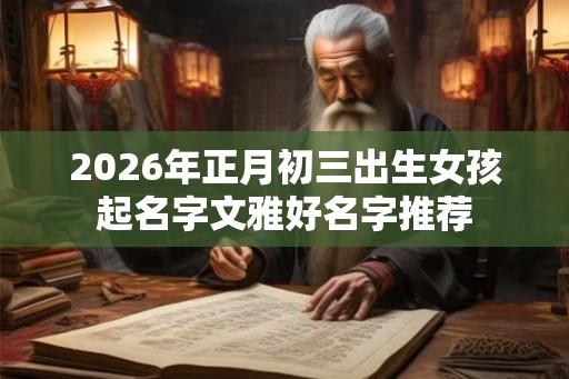 2026年正月初三出生女孩起名字文雅好名字推荐 2026年正月初三出生女孩起名字文雅好名字推荐
