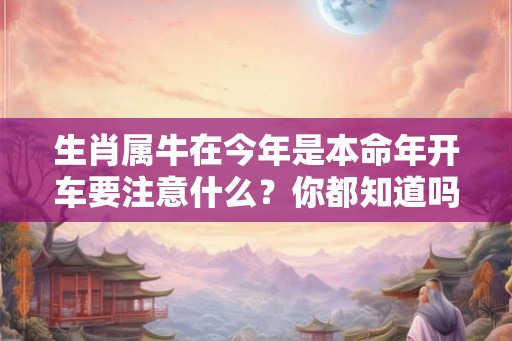 生肖属牛在今年是本命年开车要注意什么？你都知道吗？