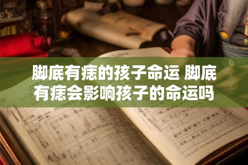 脚底有痣的孩子命运 脚底有痣会影响孩子的命运吗