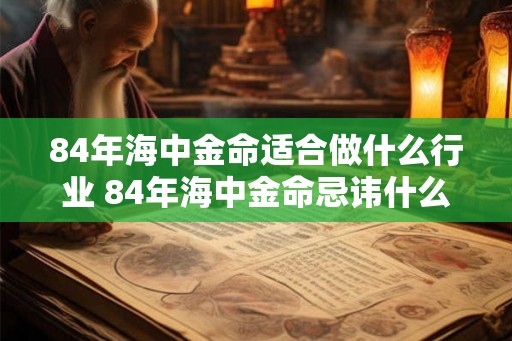 84年海中金命适合做什么行业 84年海中金命忌讳什么