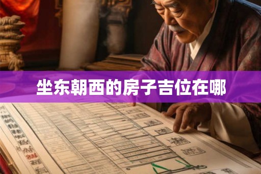坐东朝西的房子吉位在哪