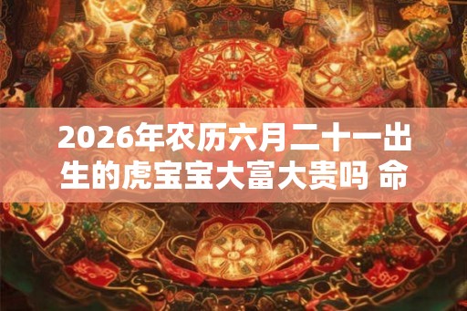 2026年农历六月二十一出生的虎宝宝大富大贵吗 命运好不好