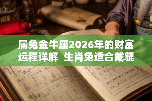 属兔金牛座2026年的财富运程详解  生肖兔适合戴貔貅不