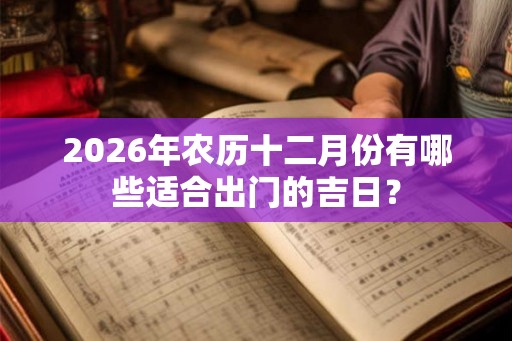 2026年农历十二月份有哪些适合出门的吉日？