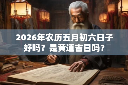 2026年农历五月初六日子好吗？是黄道吉日吗？