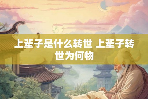 上辈子是什么转世 上辈子转世为何物 上辈子是什么转世 上辈子转世为何物