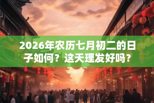 2026年农历七月初二的日子如何？这天理发好吗？