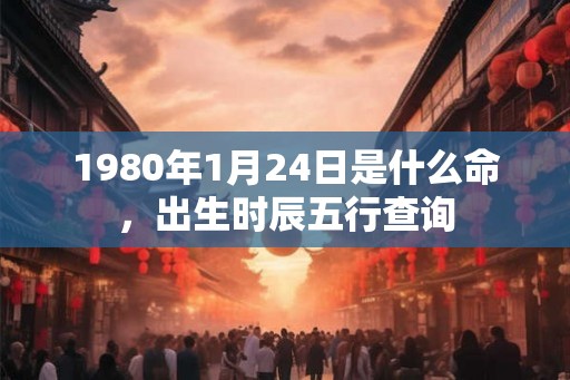 1980年1月24日是什么命，出生时辰五行查询