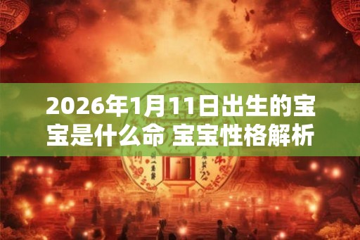 2026年1月11日出生的宝宝是什么命 宝宝性格解析