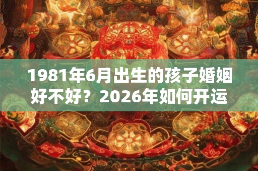 1981年6月出生的孩子婚姻好不好？2026年如何开运转运？
