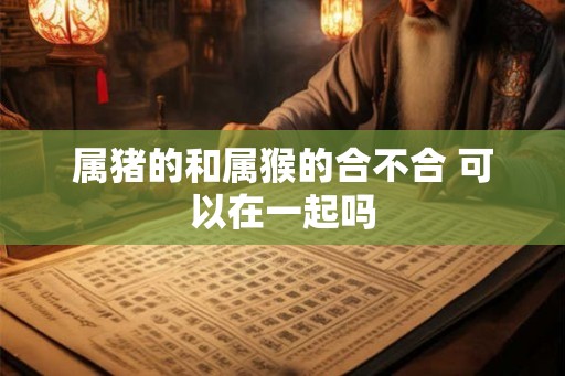 属猪的和属猴的合不合 可以在一起吗