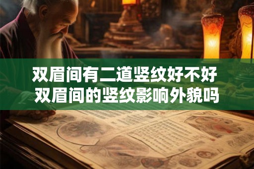 双眉间有二道竖纹好不好 双眉间的竖纹影响外貌吗