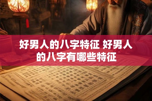 好男人的八字特征 好男人的八字有哪些特征 好男人的八字特征 好男人的八字有哪些特征