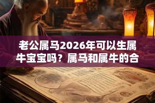 老公属马2026年可以生属牛宝宝吗？属马和属牛的合不合？