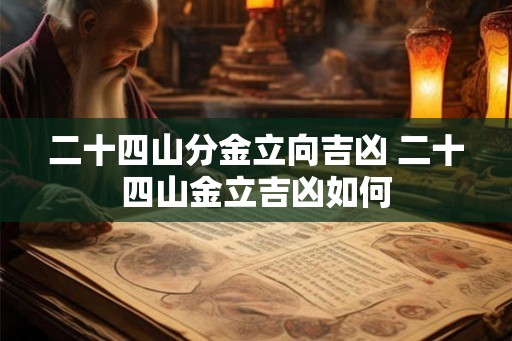 二十四山分金立向吉凶 二十四山金立吉凶如何 二十四山分金立向吉凶 二十四山金立吉凶如何