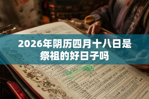 2026年阴历四月十八日是祭祖的好日子吗 2026年阴历四月十八日是祭祖的好日子吗