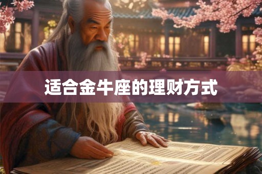 适合金牛座的理财方式