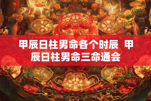 甲辰日柱男命各个时辰  甲辰日柱男命三命通会
