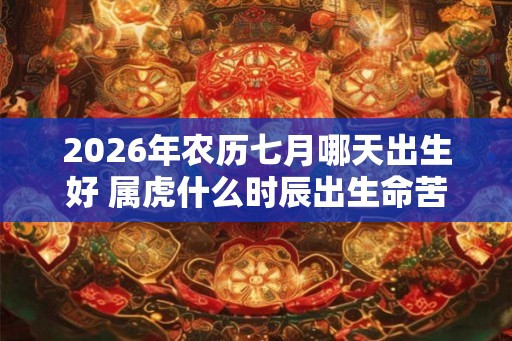 2026年农历七月哪天出生好 属虎什么时辰出生命苦