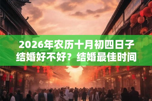 2026年农历十月初四日子结婚好不好?结婚最佳时间几点? 2026年农历十月初四日子结婚好不好?结婚最佳时间几点?