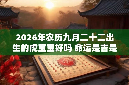 2026年农历九月二十二出生的虎宝宝好吗 命运是吉是凶