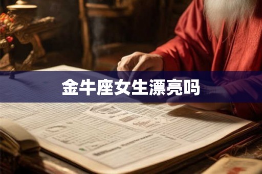 金牛座女生漂亮吗