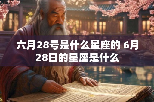 六月28号是什么星座的 6月28日的星座是什么