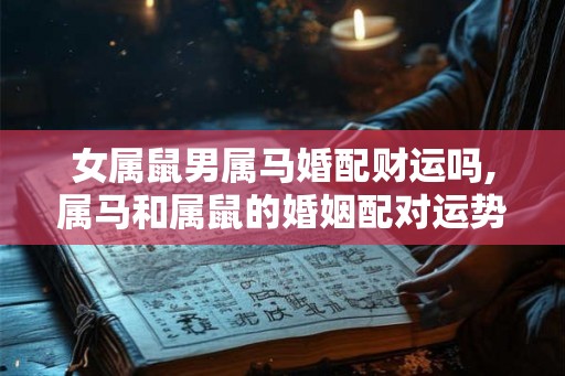 女属鼠男属马婚配财运吗,属马和属鼠的婚姻配对运势如何? 女属鼠男属马婚配财运吗,属马和属鼠的婚姻配对运势如何?