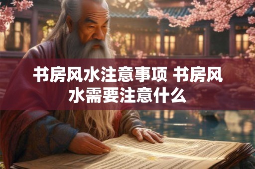 书房风水注意事项 书房风水需要注意什么