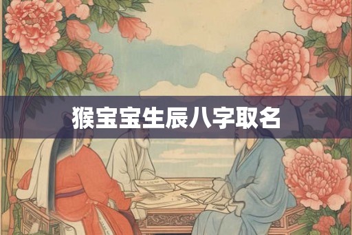 猴宝宝生辰八字取名 猴宝宝生辰八字取名
