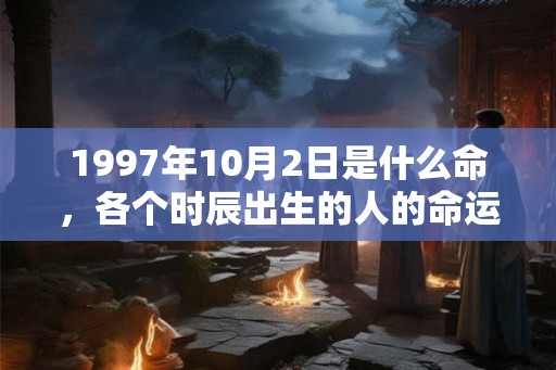 1997年10月2日是什么命,各个时辰出生的人的命运 1997年10月2日是什么命,各个时辰出生的人的命运