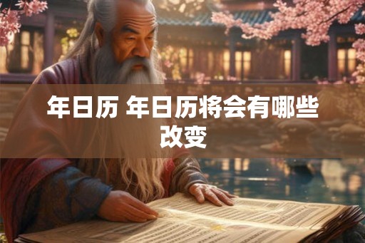年日历 年日历将会有哪些改变 年日历 年日历将会有哪些改变