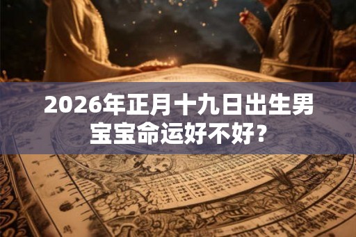 2026年正月十九日出生男宝宝命运好不好？