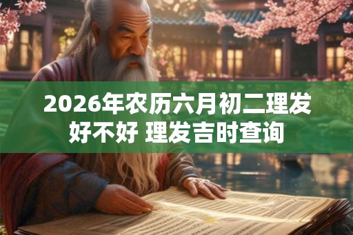 2026年农历六月初二理发好不好 理发吉时查询
