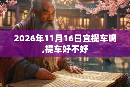 2026年11月16日宜提车吗,提车好不好