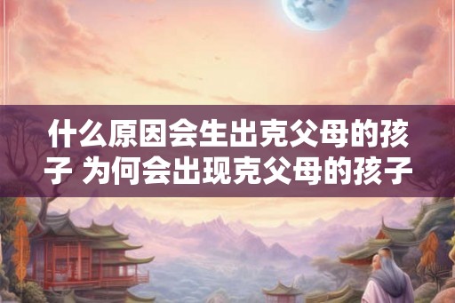 什么原因会生出克父母的孩子 为何会出现克父母的孩子 什么原因会生出克父母的孩子 为何会出现克父母的孩子