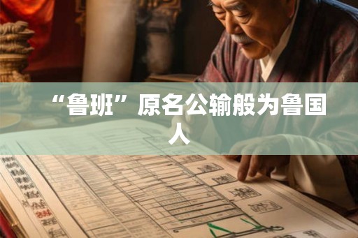 “鲁班”原名公输般为鲁国人