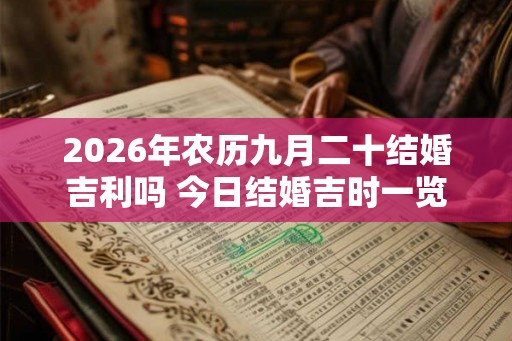 2026年农历九月二十结婚吉利吗 今日结婚吉时一览