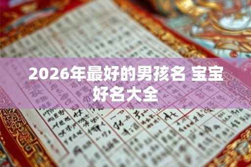 2026年最好的男孩名 宝宝好名大全
