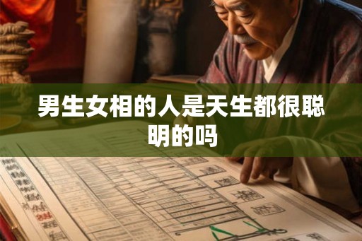 男生女相的人是天生都很聪明的吗