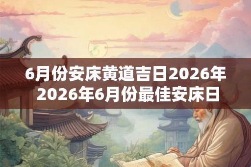 6月份安床黄道吉日2026年 2026年6月份最佳安床日是哪天 6月份安床黄道吉日2026年 2026年6月份最佳安床日是哪天