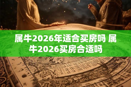 属牛2026年适合买房吗 属牛2026买房合适吗 属牛2026年适合买房吗 属牛2026买房合适吗