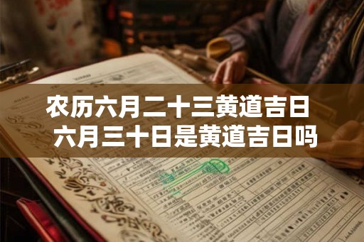 农历六月二十三黄道吉日 六月三十日是黄道吉日吗 农历六月二十三黄道吉日 六月三十日是黄道吉日吗