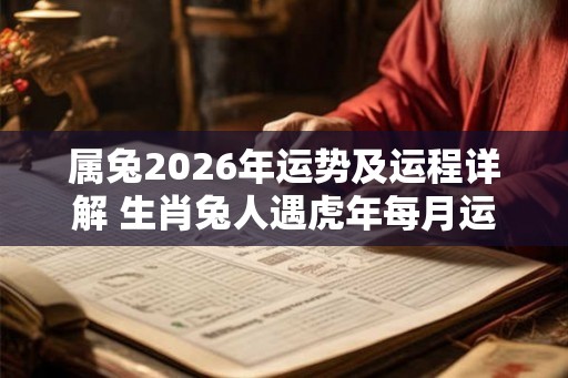 属兔2026年运势及运程详解 生肖兔人遇虎年每月运势