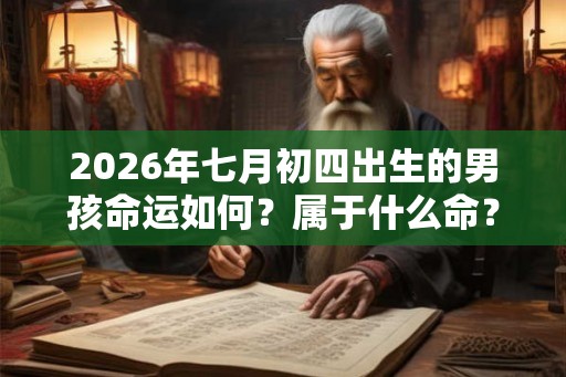2026年七月初四出生的男孩命运如何？属于什么命？