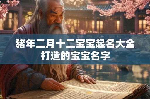 猪年二月十二宝宝起名大全打造的宝宝名字