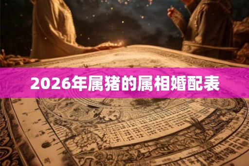 2026年属猪的属相婚配表