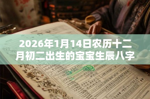 2026年1月14日农历十二月初二出生的宝宝生辰八字是什么