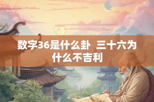 数字36是什么卦  三十六为什么不吉利