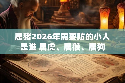 属猪2026年需要防的小人是谁 属虎、属猴、属狗 属猪2026年需要防的小人是谁 属虎、属猴、属狗